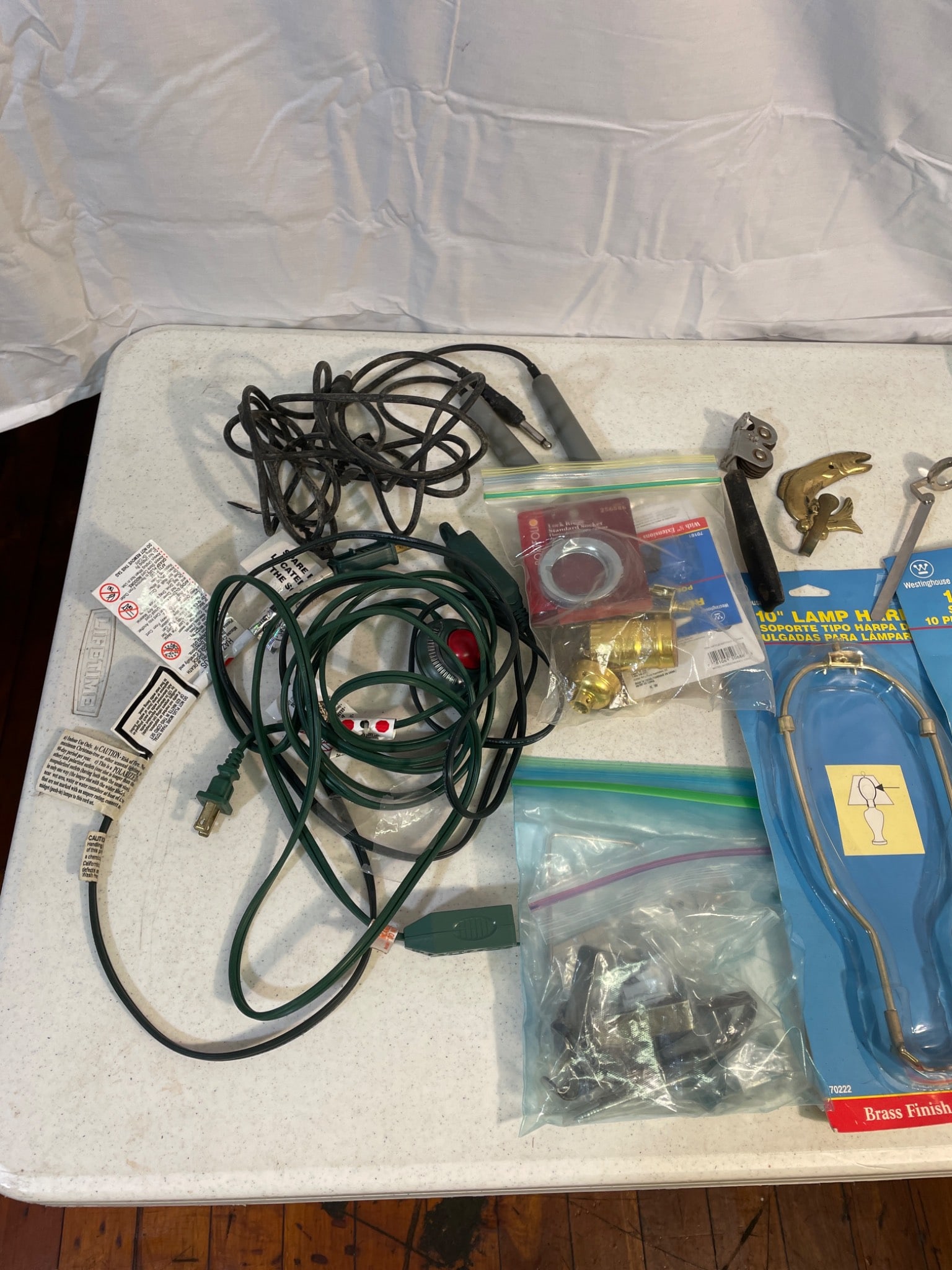 Lamp Repair Lot With Components and Hardware - 4