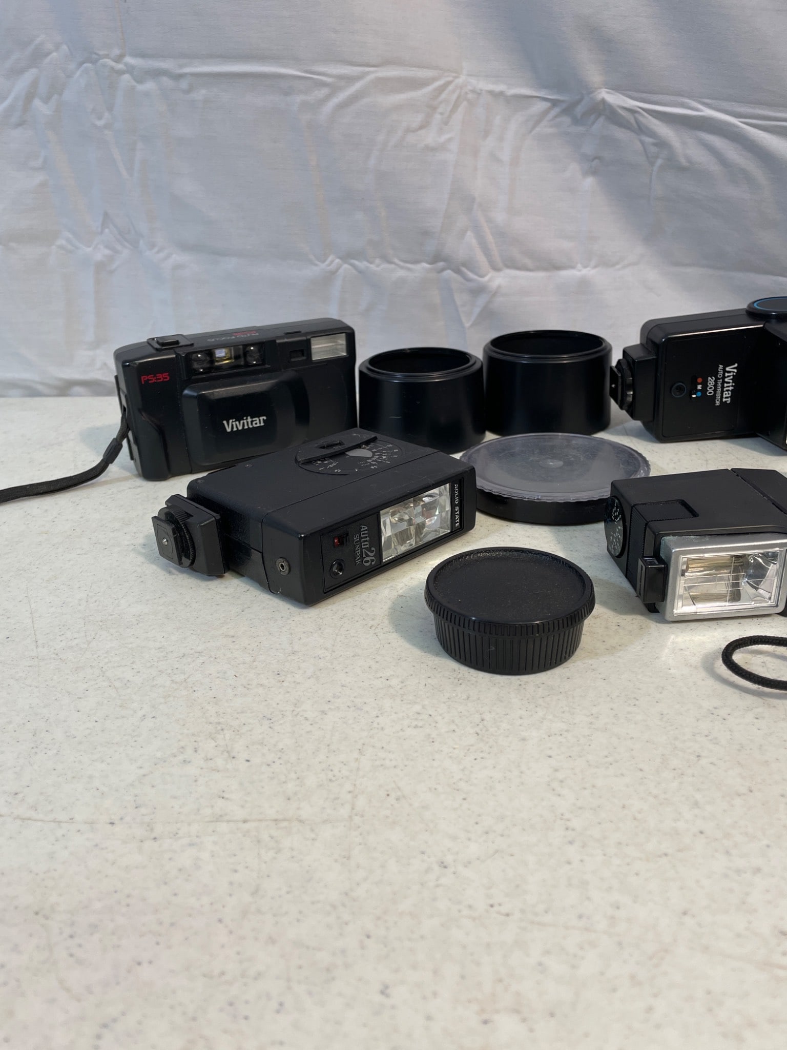 Camera And Flash Lot Including Multiple Units And Accessories - 2