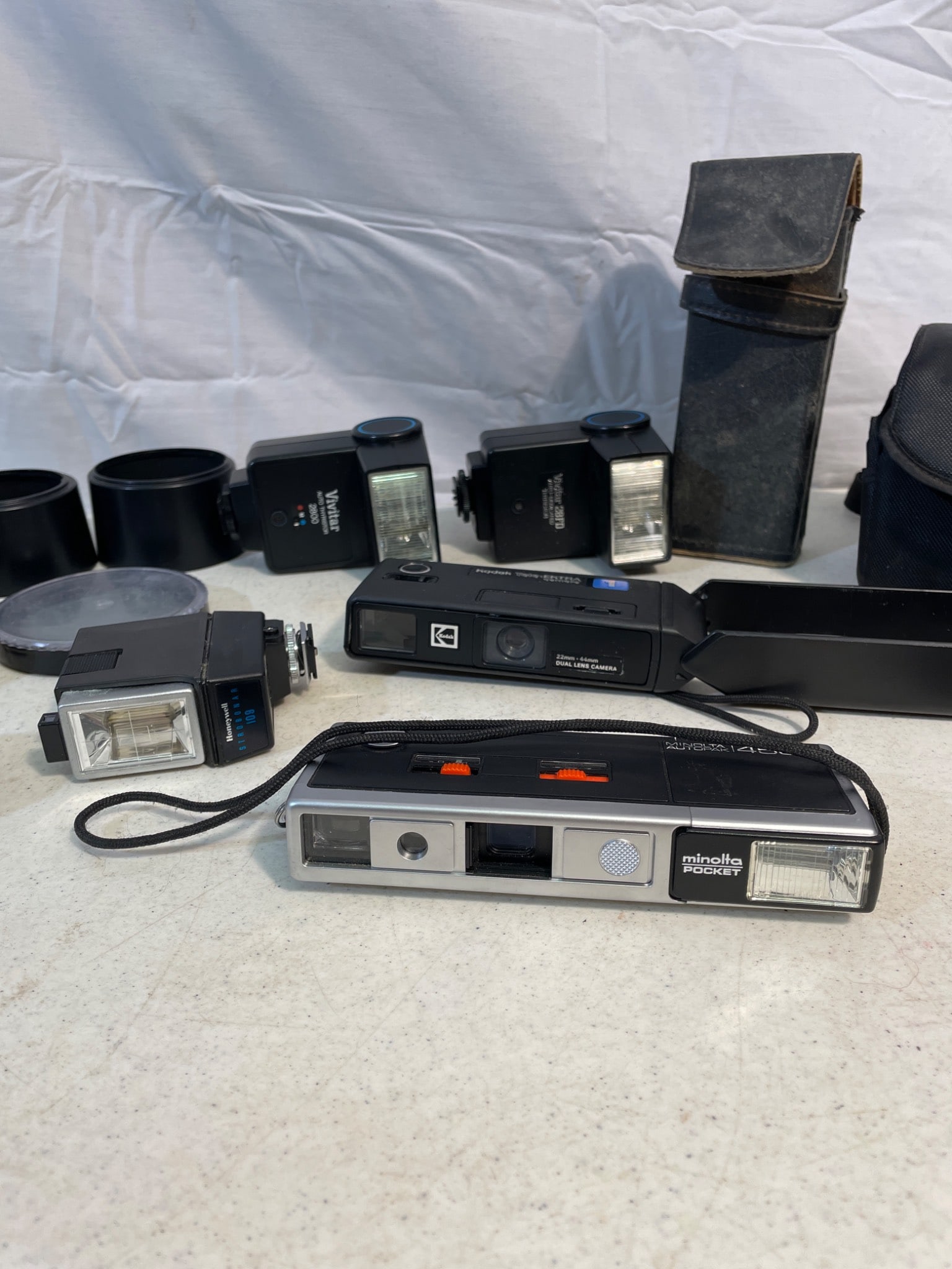 Camera And Flash Lot Including Multiple Units And Accessories - 3