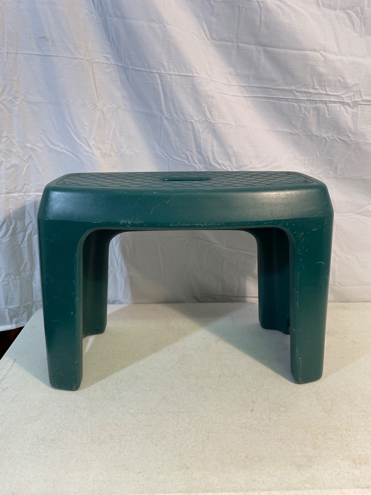 Green Plastic Step Stool With 14-Inch Height - 2