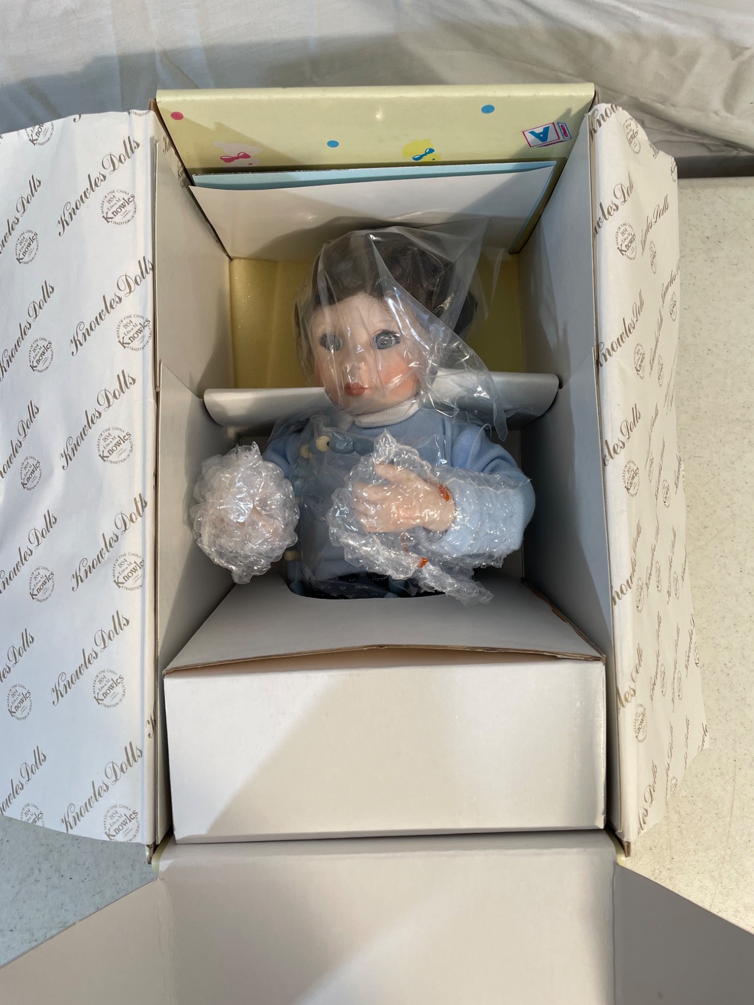 New Old Stock Porcelain Dolls With Original Boxes and Documentation - 4