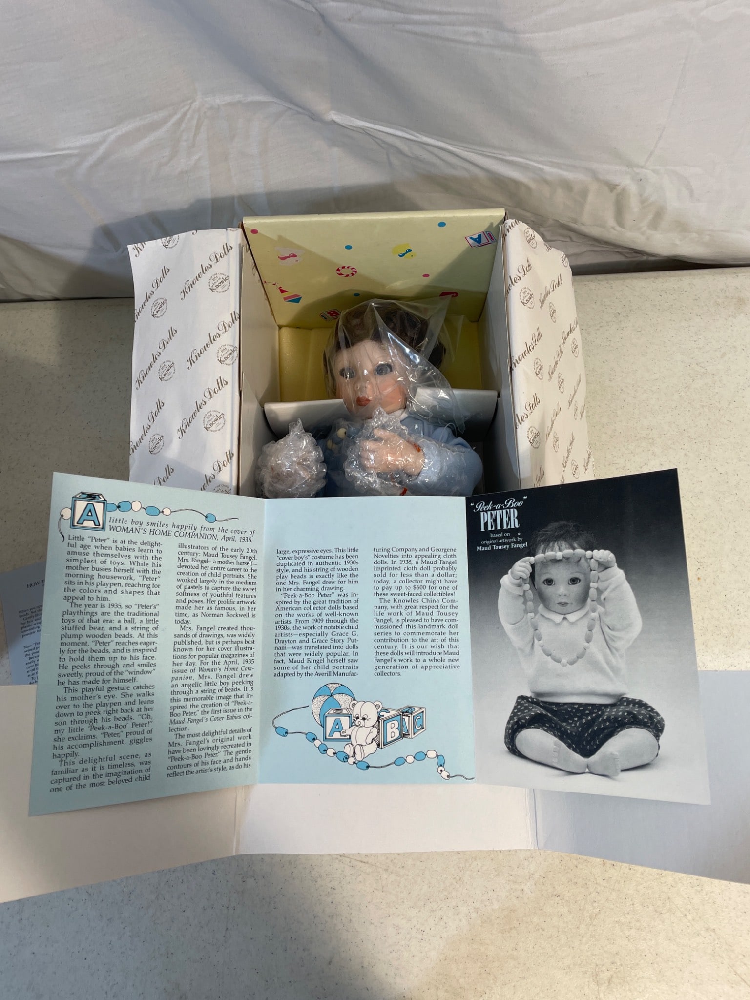 New Old Stock Porcelain Dolls With Original Boxes and Documentation - 5
