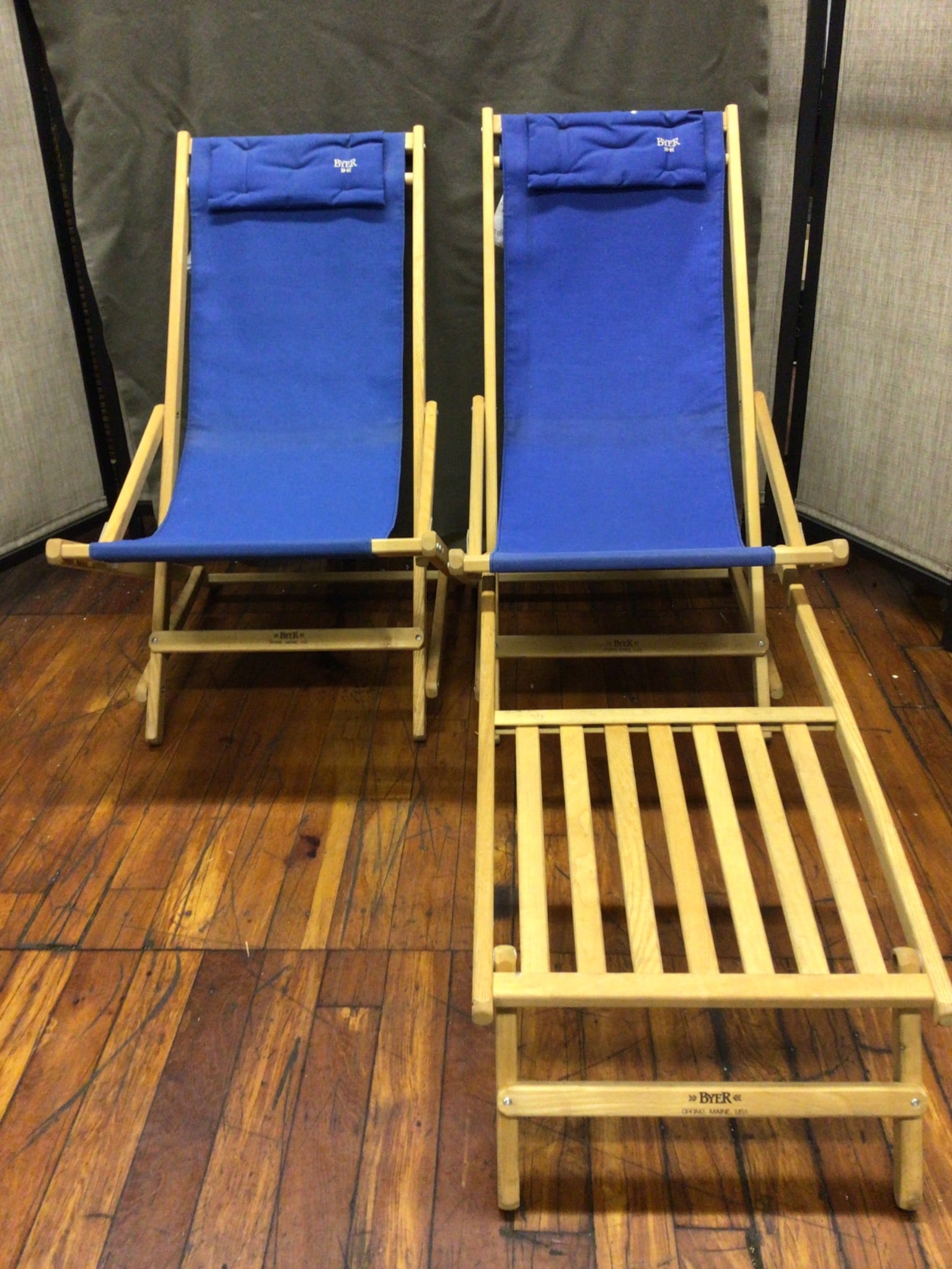 2 Byer of Maine Slingback Chairs with Footrest Attachments - 2