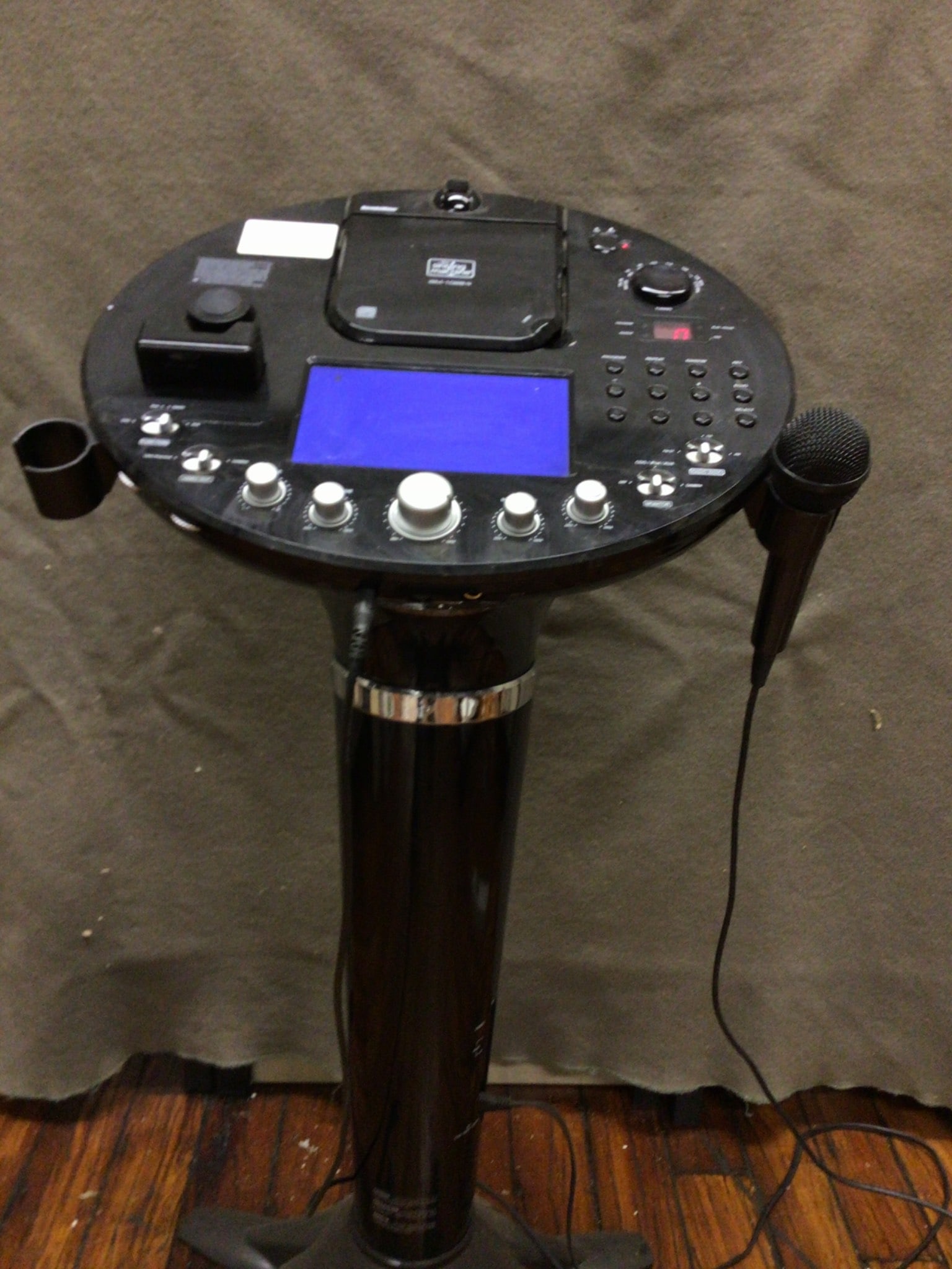 The Singing Machine ISM-1028N Pedestal Karaoke System With Display and Microphone - 2