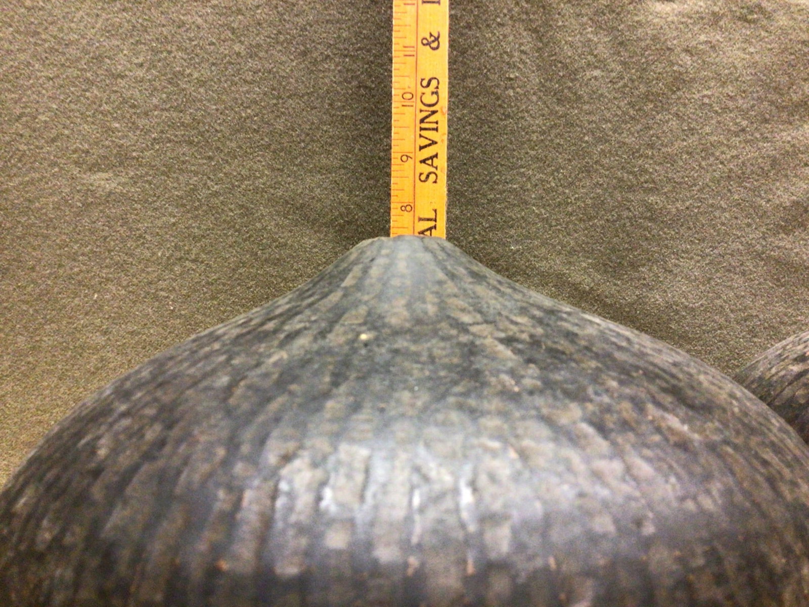 Dark Ceramic Hollow Vessels with Grooved Finish - 4