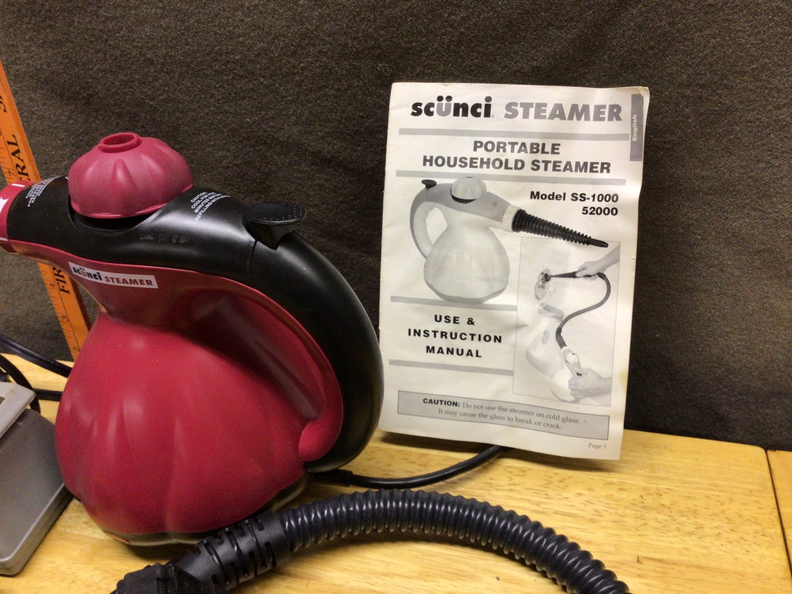 Scunci Steamer Model SS-1000 Portable Household Steamer With Accessories - 2