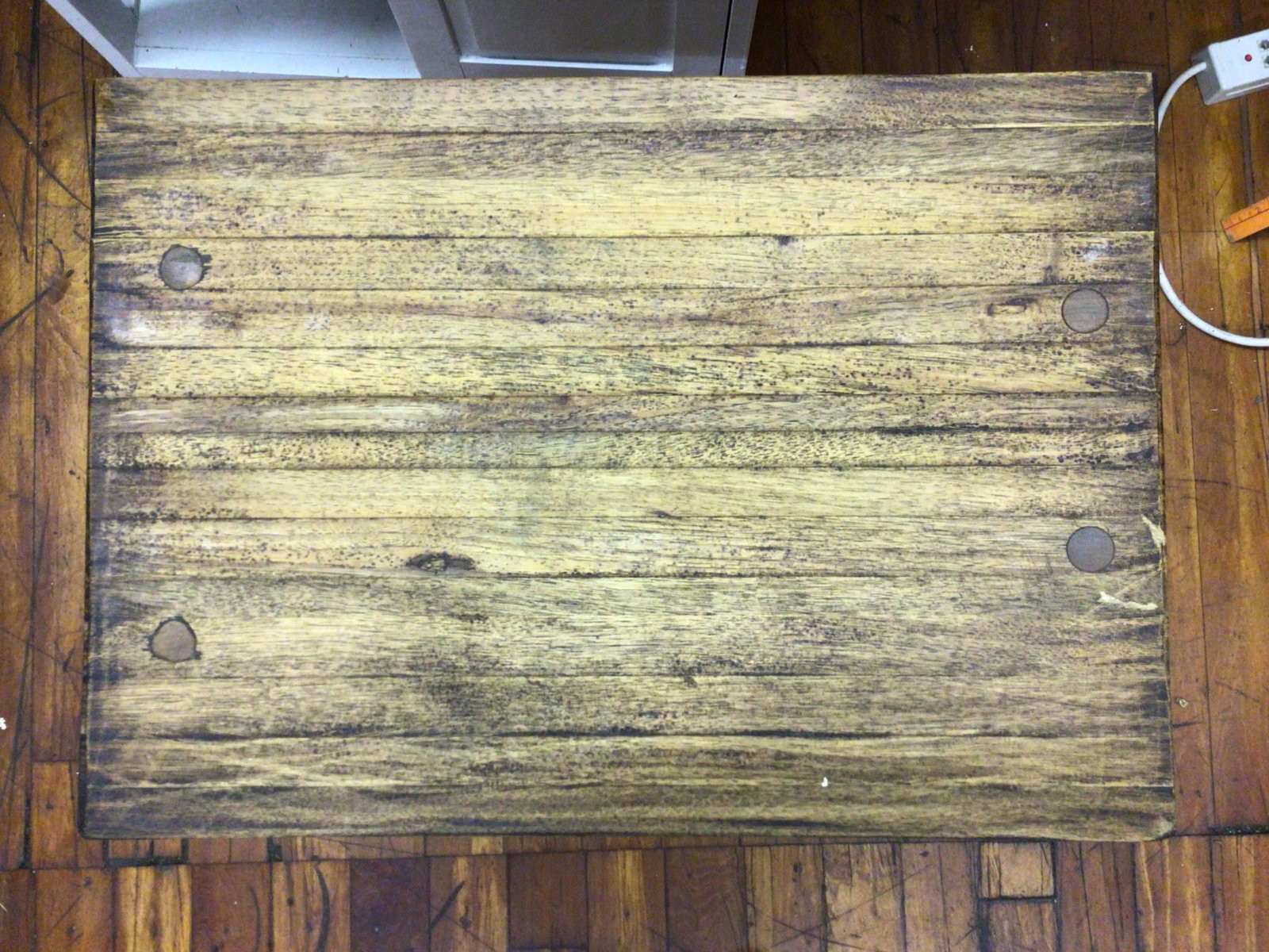 Handmade Wooden Table, 2 ft. Tall and 2 ft. Long - 2