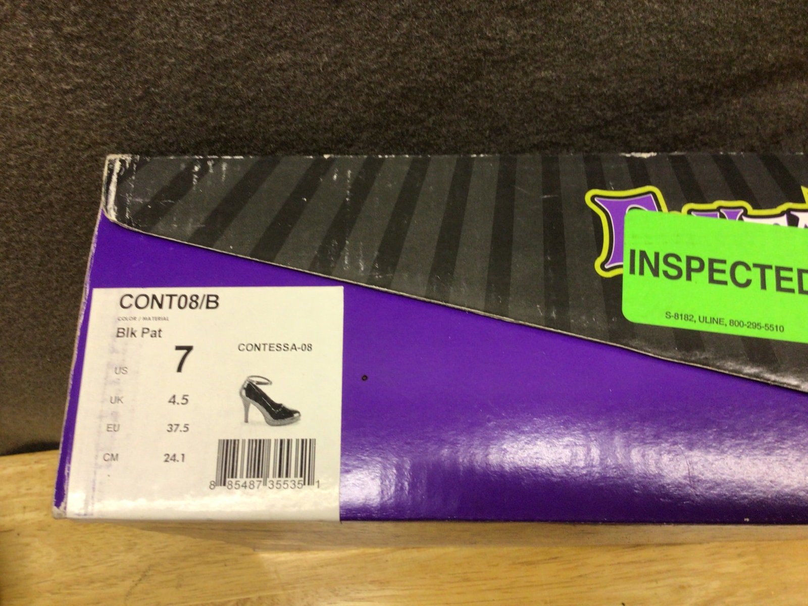 FunTasma Contessa-08 Black Patent High Heels, Size 7, New in Box - 4