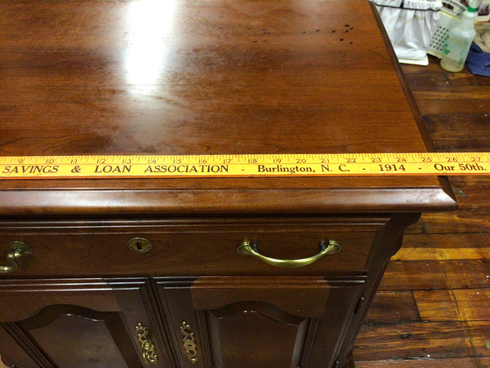 Wooden Sideboard With Drawer and Double Doors - 5