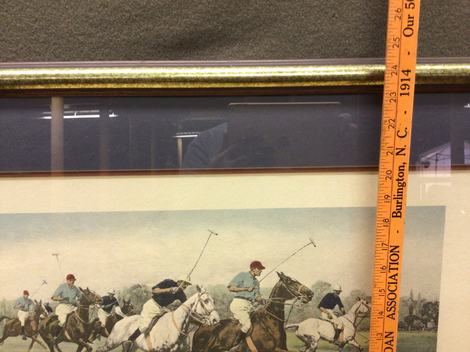 Framed Print 'A Gallop on the Boards' Polo Scene - 4