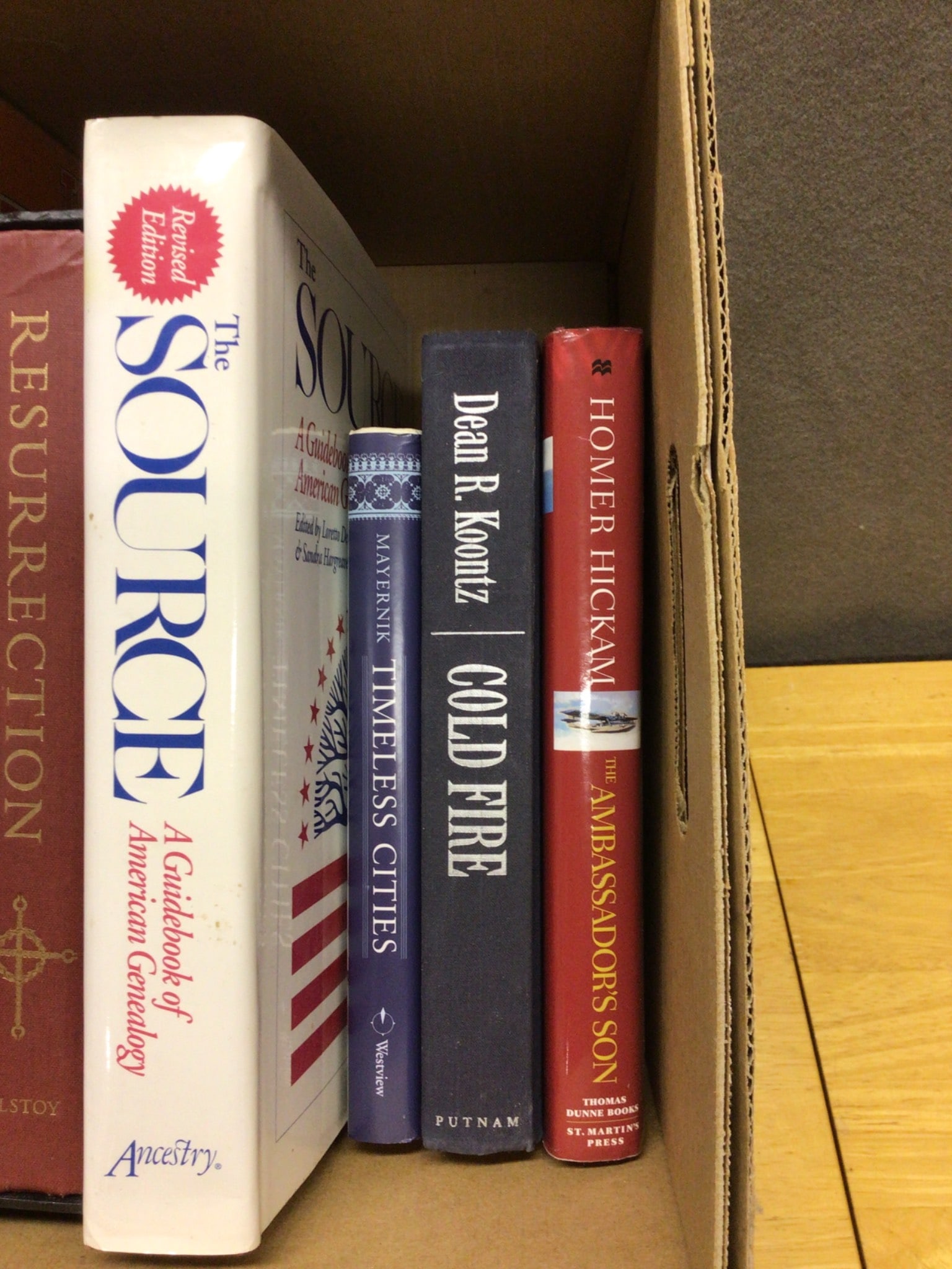 Box Lot of 10 Assorted Hardcover Books on History, Literature, and Genealogy - 3