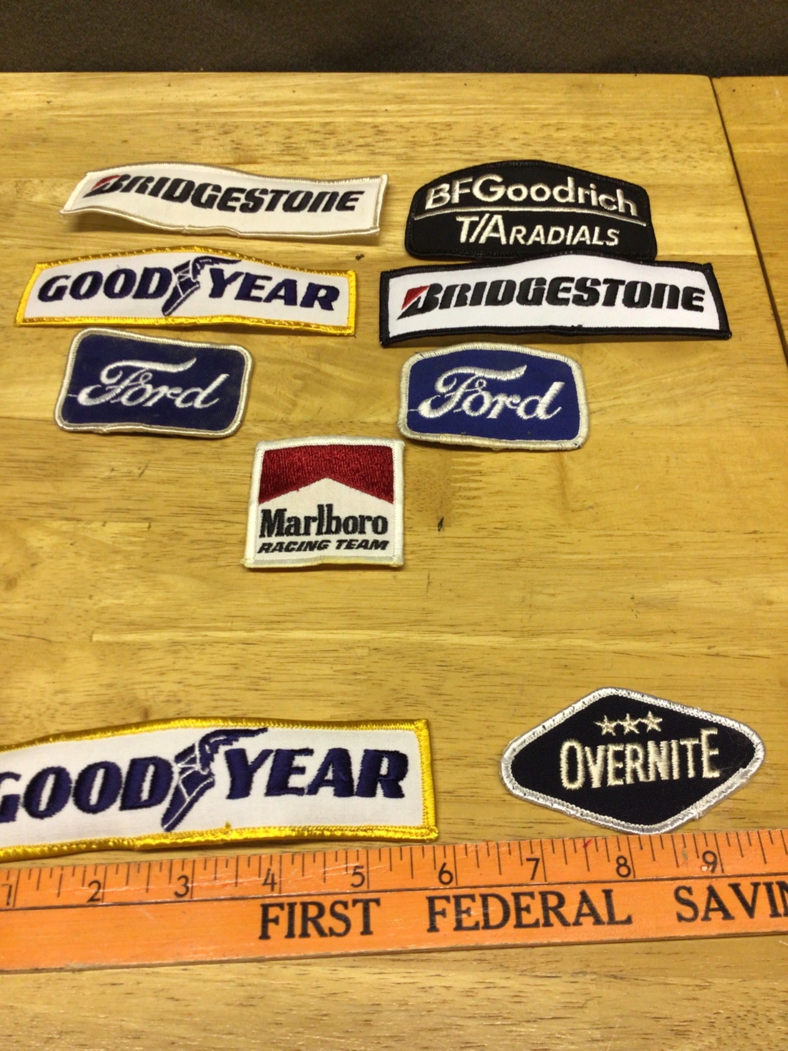Old Racing Patches Featuring Brand Logos and Sponsors - 6