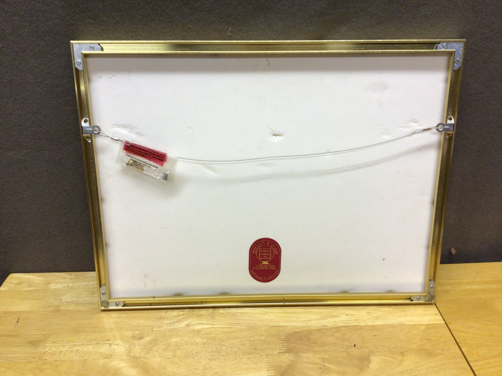 Framed Drawing of Lane Hall (Old Barracks No. 1) by Edith Schlemmer Thorn - 6