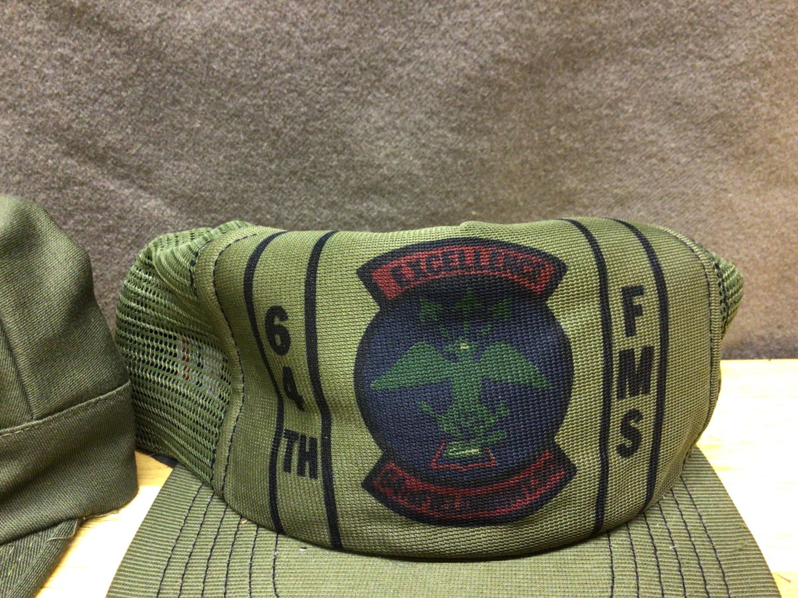 United States Military Headwear: Two Caps, Including 64th FMS Model - 3