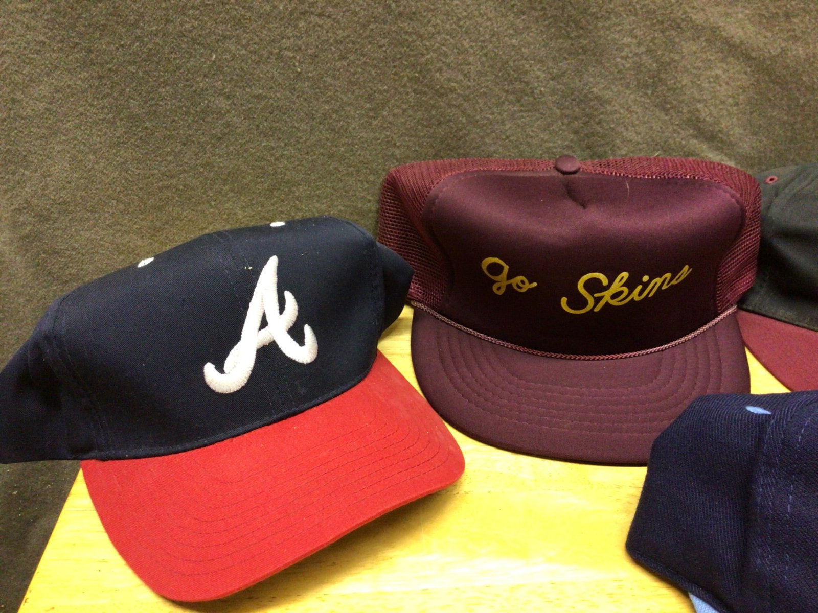Old Hats Featuring Sports and Team Logos - 2