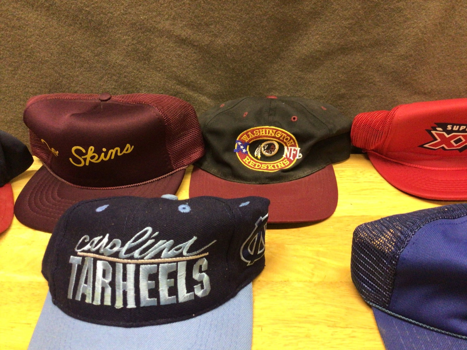 Old Hats Featuring Sports and Team Logos - 3
