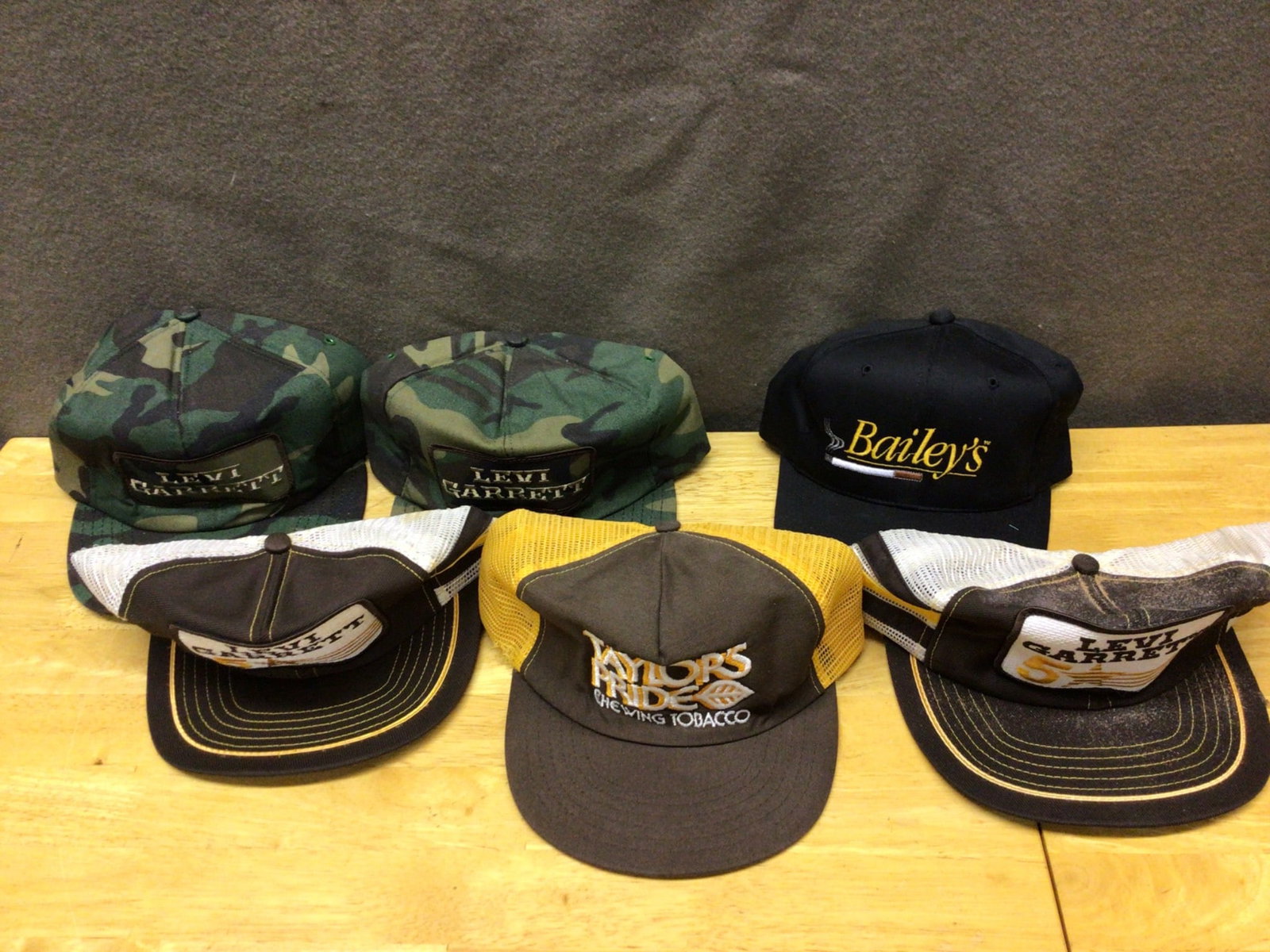 Branded Hats: Levi Garrett, Taylor's Pride, Bailey's (1 of 5)