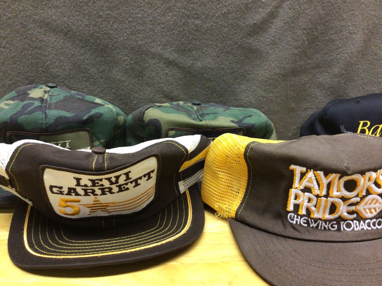 Branded Hats: Levi Garrett, Taylor's Pride, Bailey's - 2