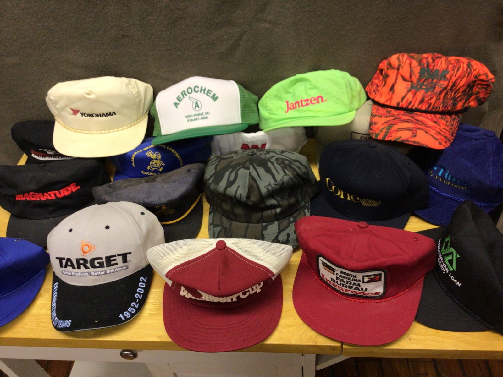 16 Assorted Hats Featuring Various Brands and Logos (1 of 6)