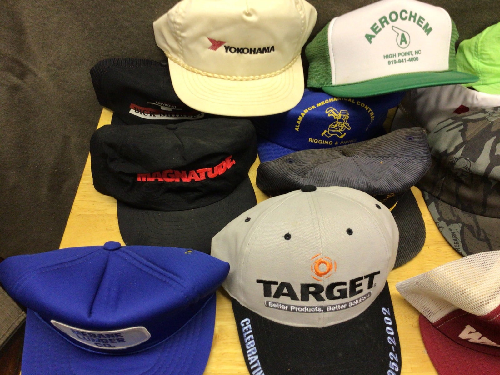 16 Assorted Hats Featuring Various Brands and Logos - 2
