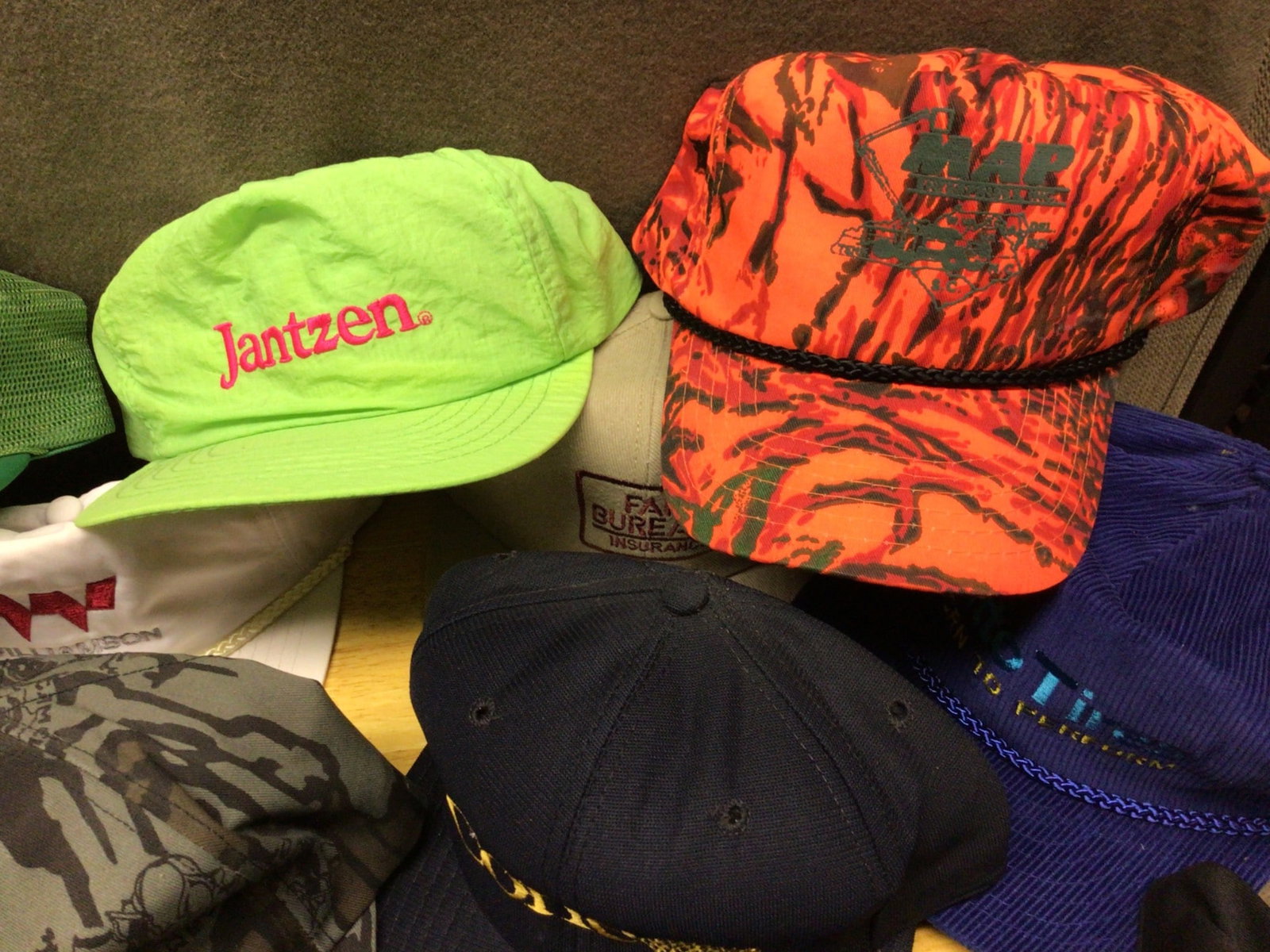 16 Assorted Hats Featuring Various Brands and Logos - 4