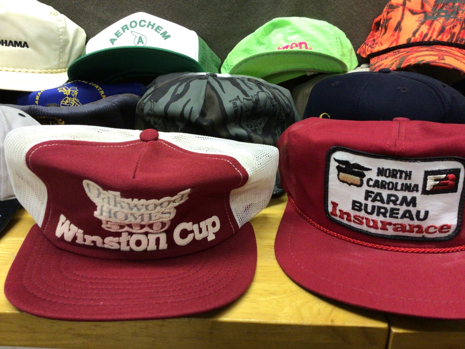 16 Assorted Hats Featuring Various Brands and Logos - 5