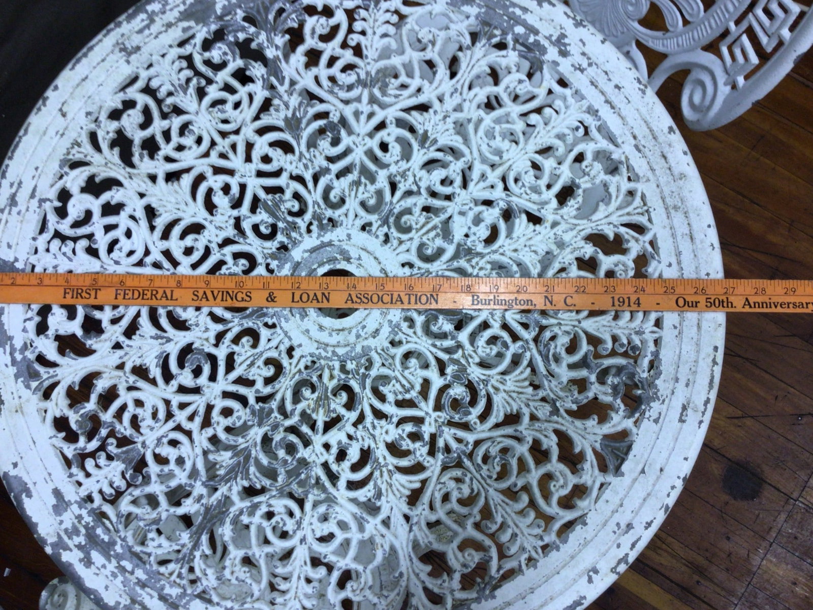 Cast aluminum Patio Set with Round Table and Two Chairs - 7