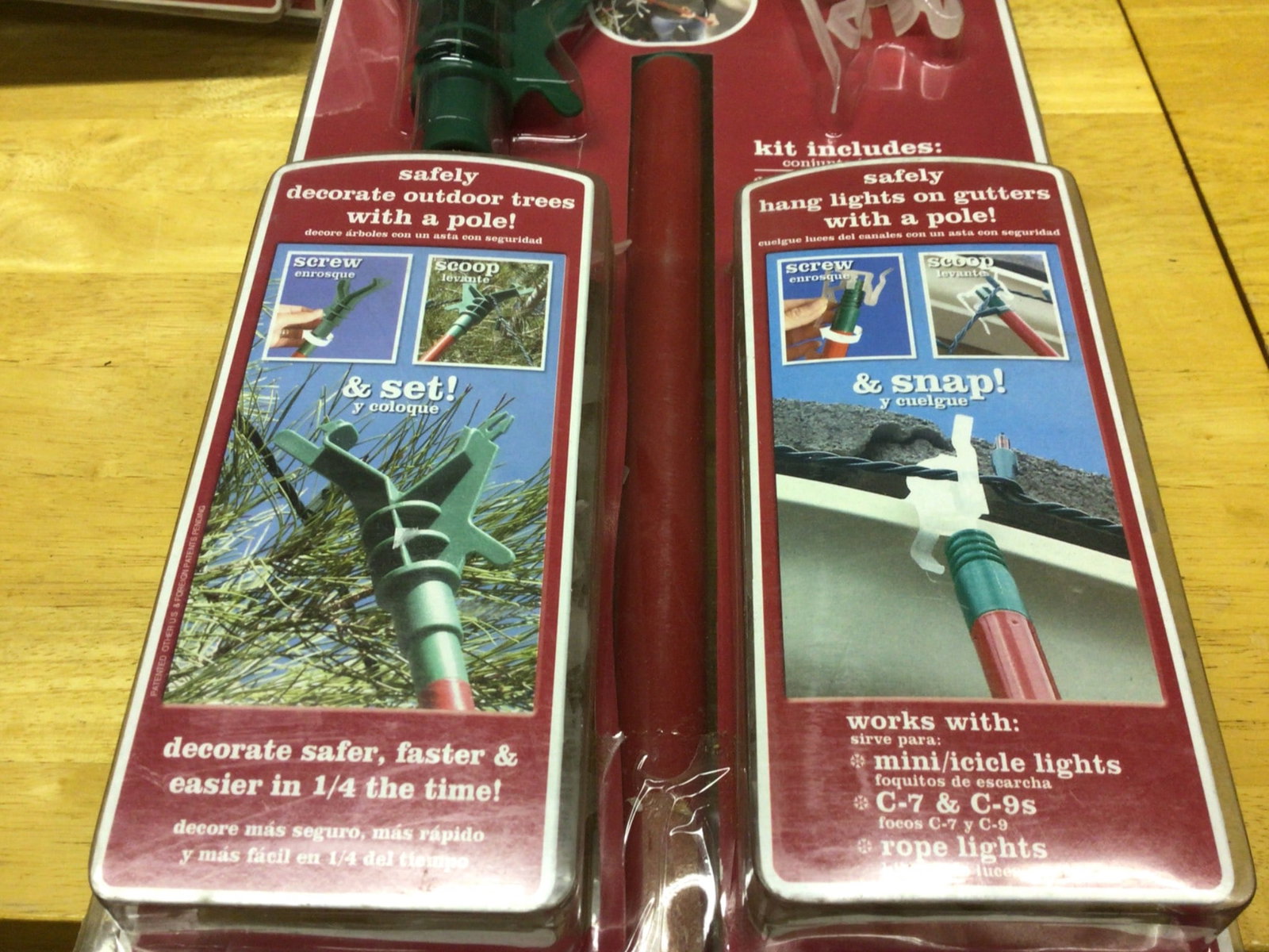 11-Foot Light Hanging Kit With Accessories For Trees And Gutters - 2