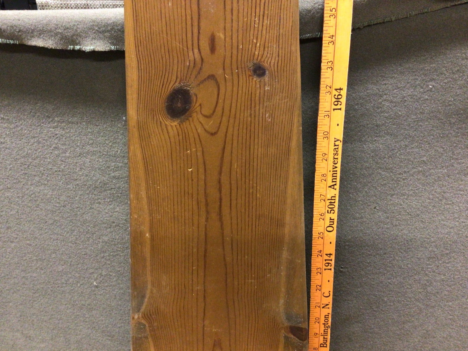Handcrafted Wooden Stool with Backrest, 38 Inches Tall and 12 Inches Wide - 4