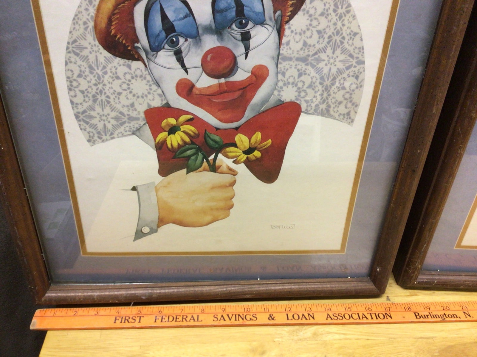 Framed Clown Prints By Tom Wood - 4