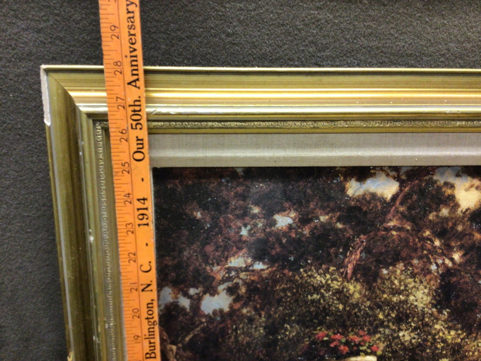 Framed Landscape Oil Painting Signed by F. Church - 4