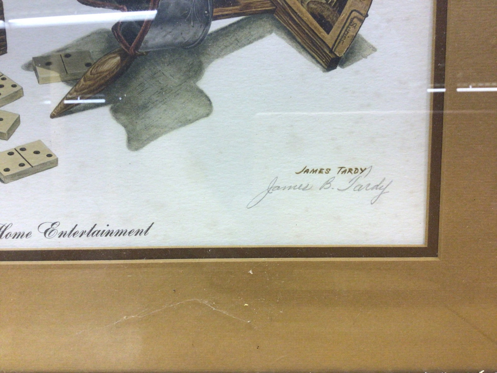Framed Print 'Home Entertainment' by James B. Tardy 588/2000 - 3