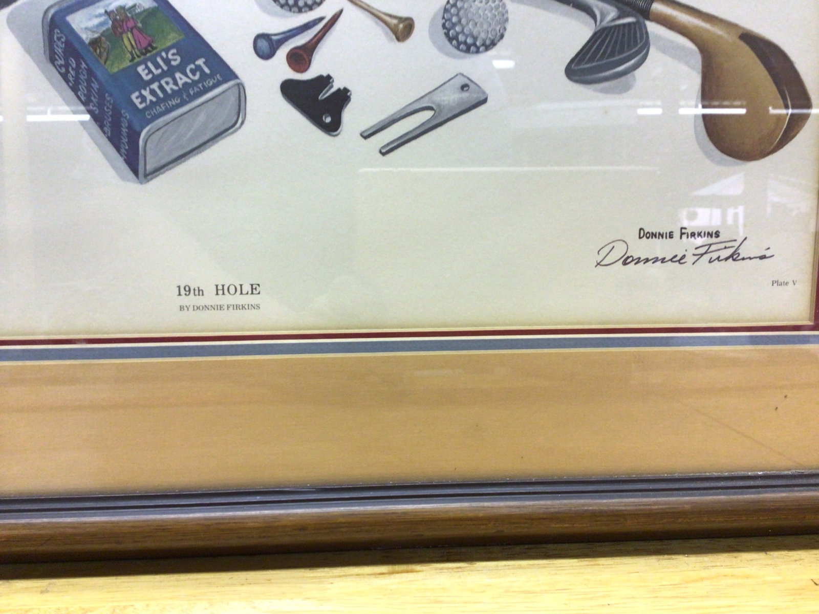 Framed Print Titled '19th Hole' by Artist Donnie Perkins - 2