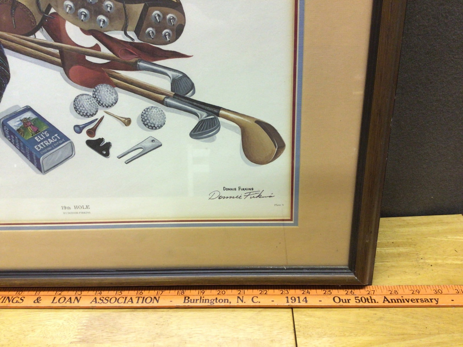 Framed Print Titled '19th Hole' by Artist Donnie Perkins - 5