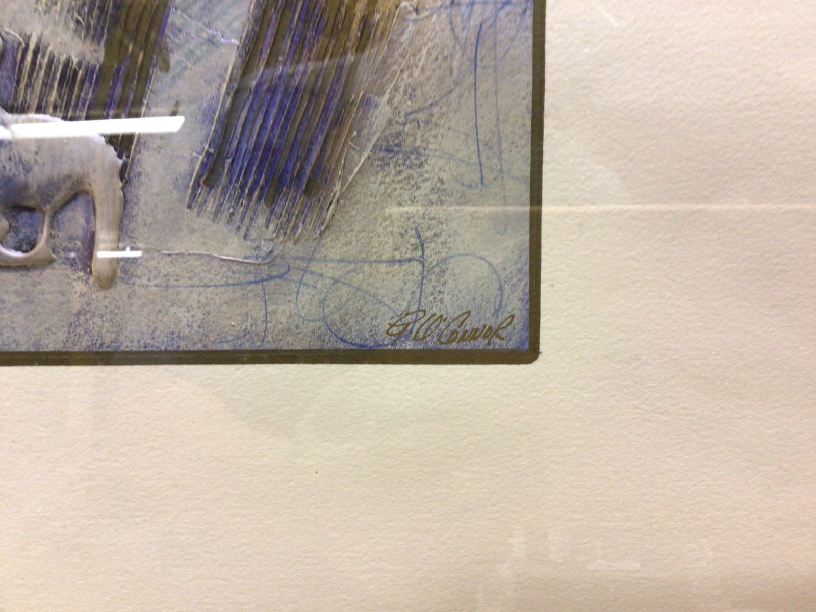 Hand-Painted Mixed Media Artwork Signed 'Fragment' by Unknown Artist - 4