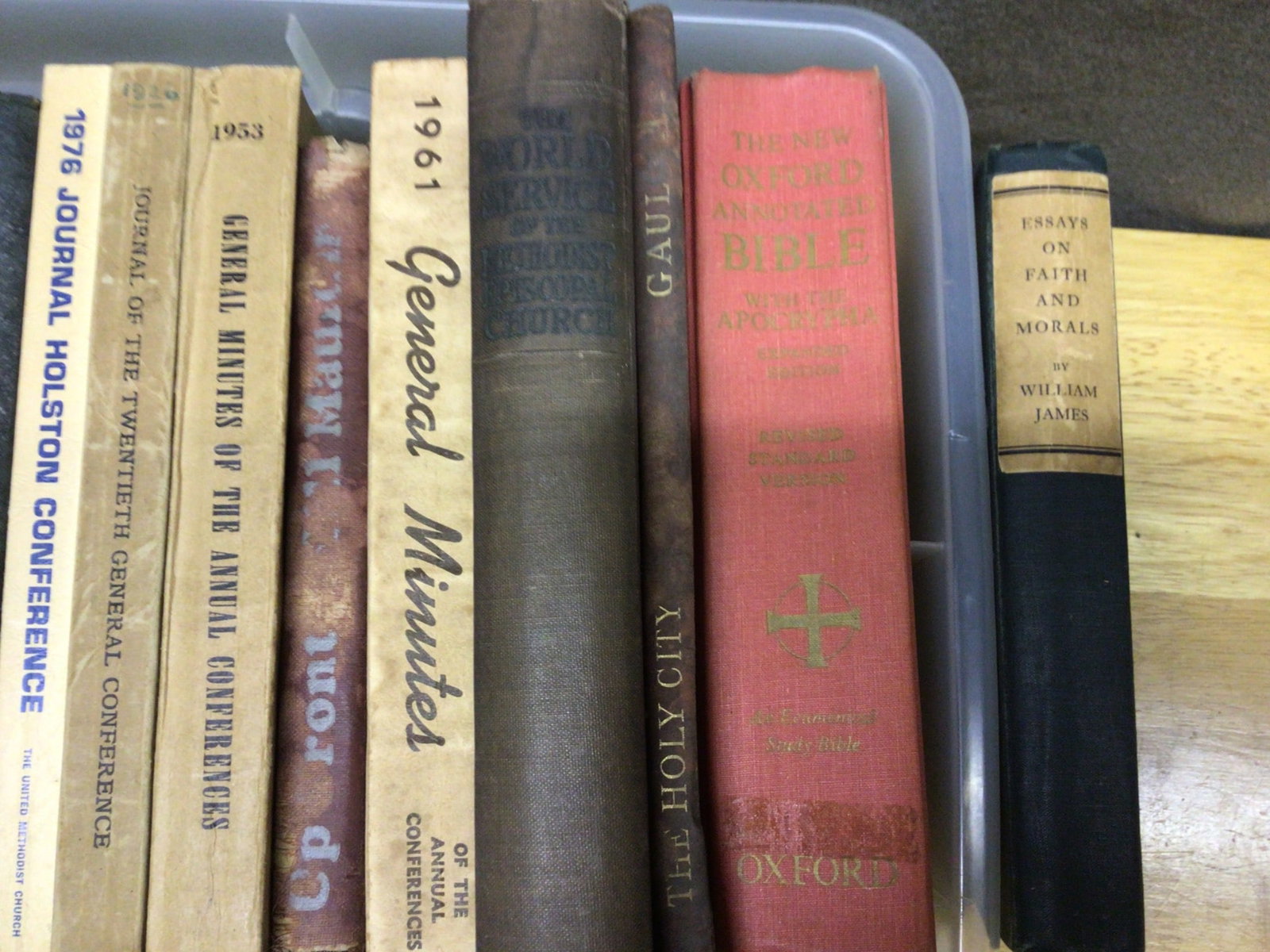 Box Lot of Religious and Church Historical Books Spanning 1908-1976 - 3