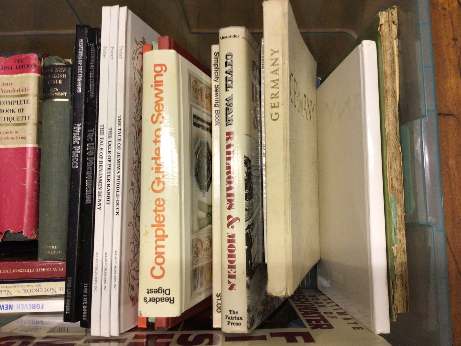Books on Various Topics Including Fiction, Hobbies, and Crafts - 2
