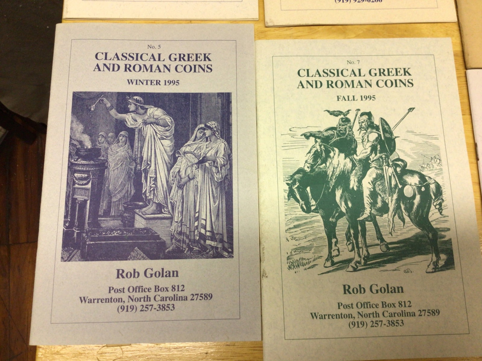 Seven Classical Greek and Roman Coins Catalogs from 1993, 1995, and 1996 - 3