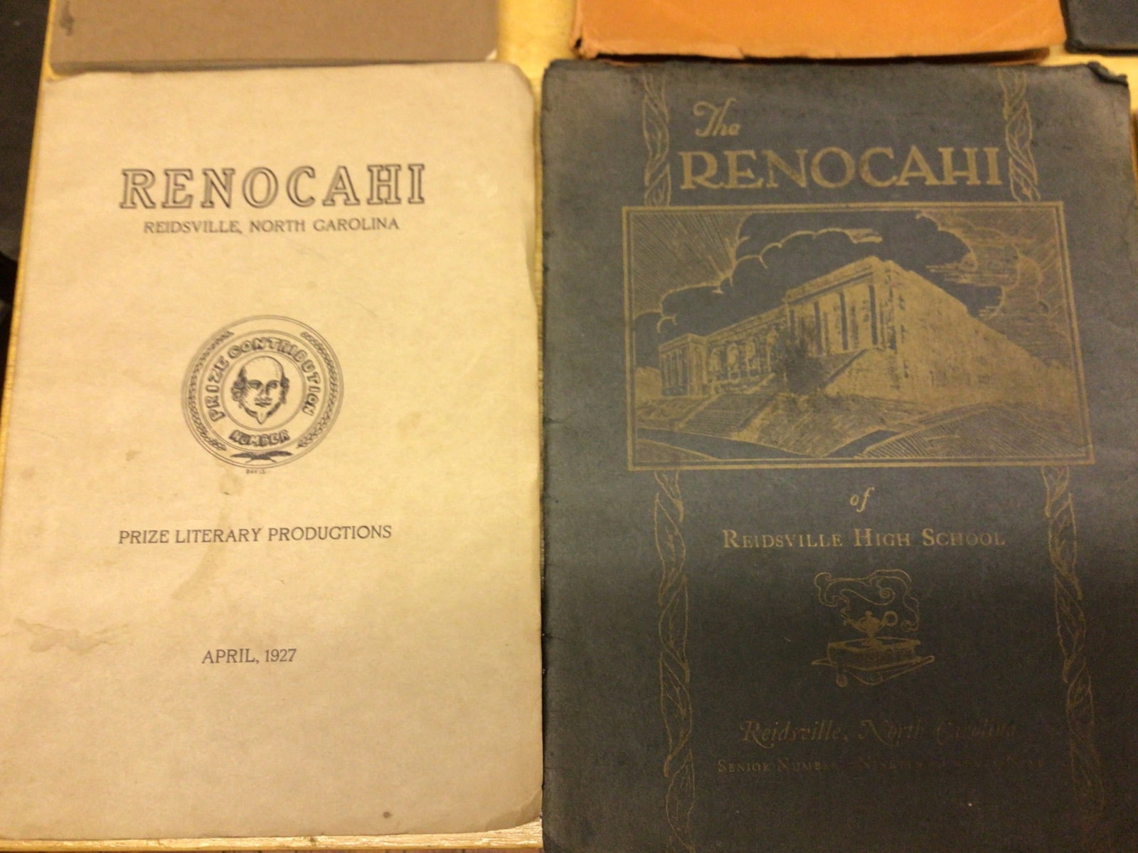 RenoCahi Reidsville High School Yearbooks and Related Publications 1923-1929 - 2