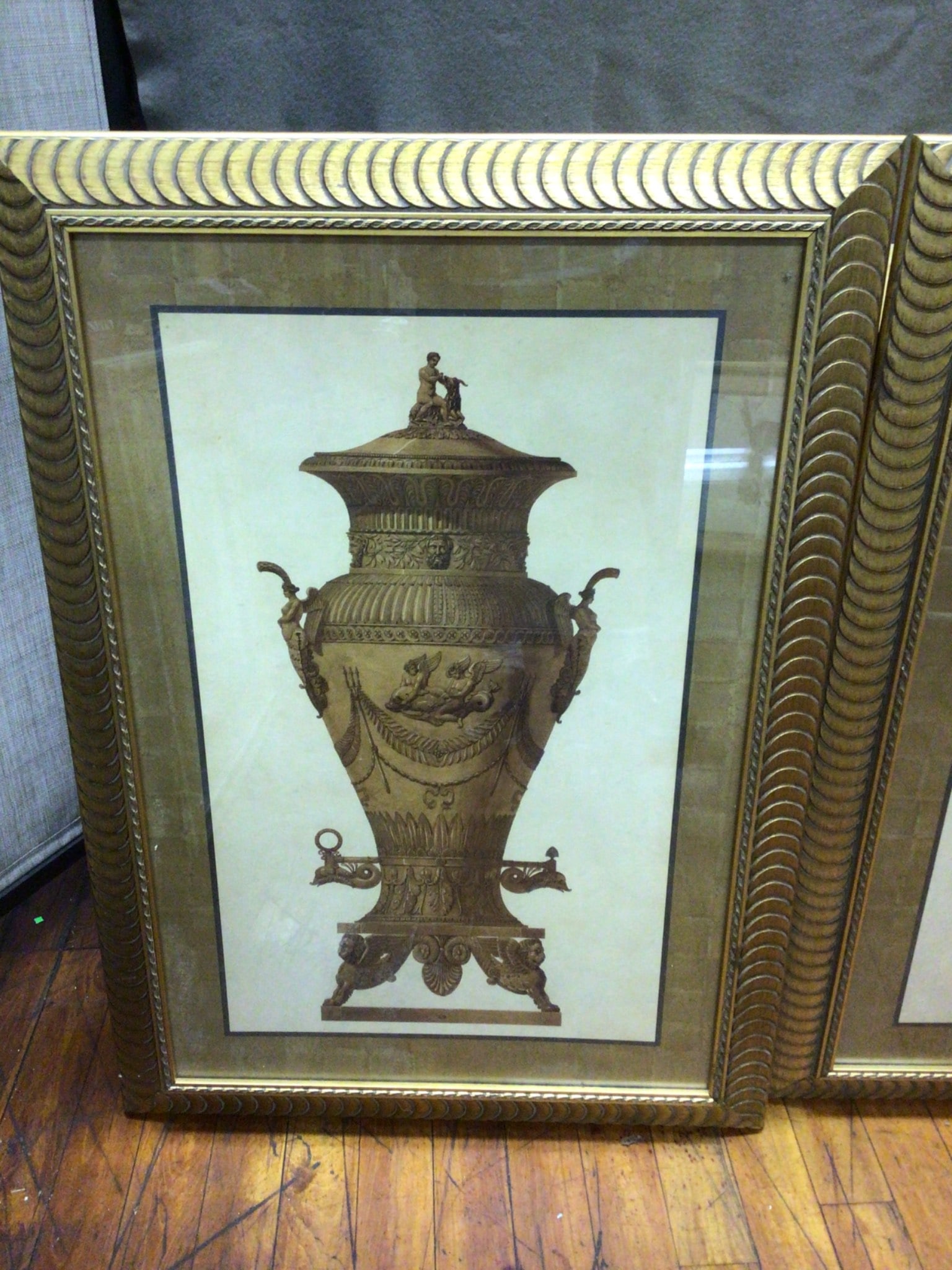 Framed Prints Of Ornate Classical Vases, 40 x 29 Inches Each - 3