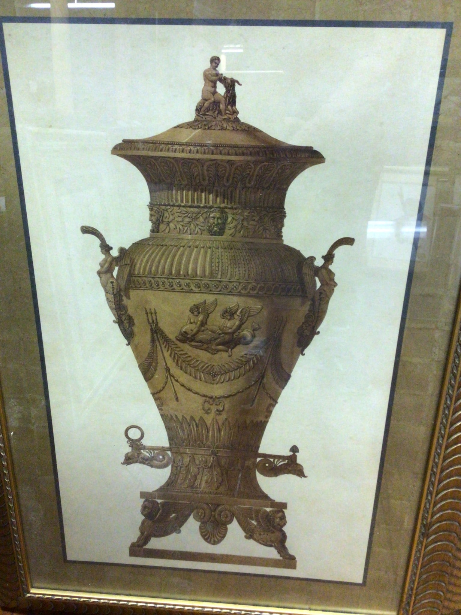 Framed Prints Of Ornate Classical Vases, 40 x 29 Inches Each - 4