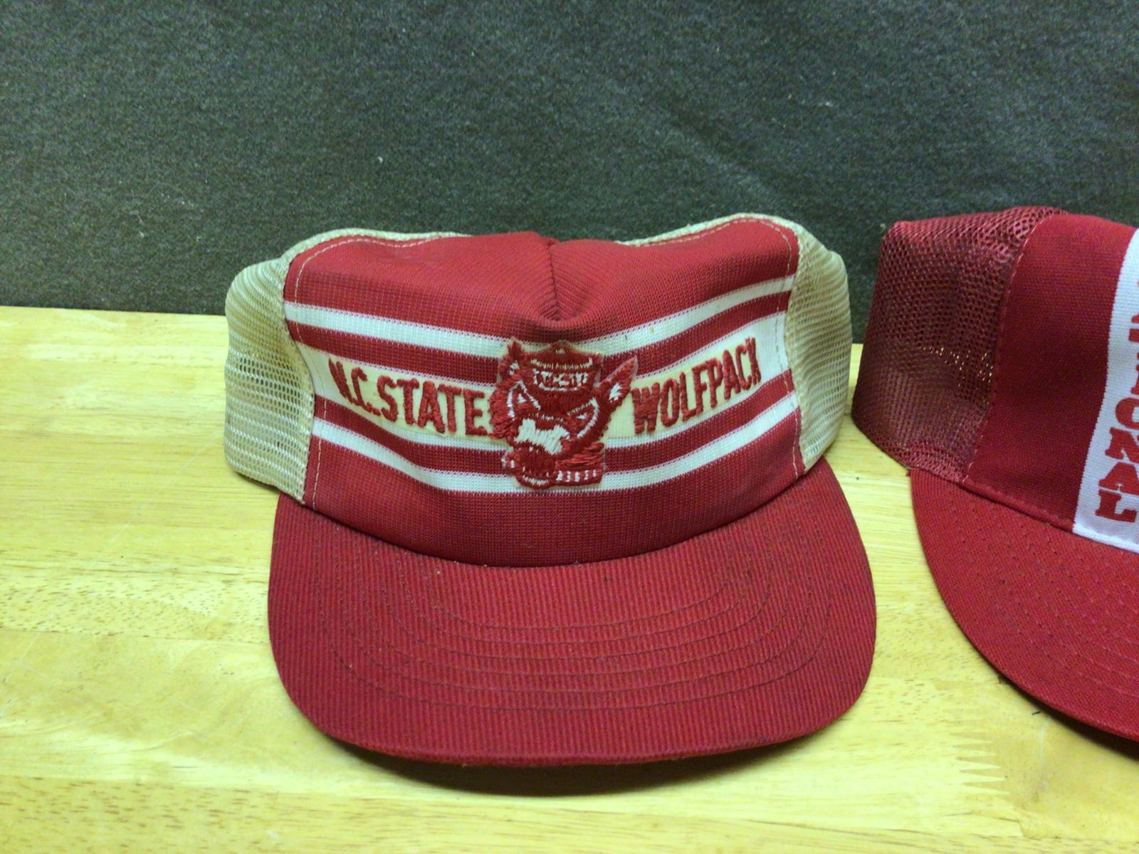 N.C. State Wolfpack Caps Featuring Team Graphics And National Champions Design - 2