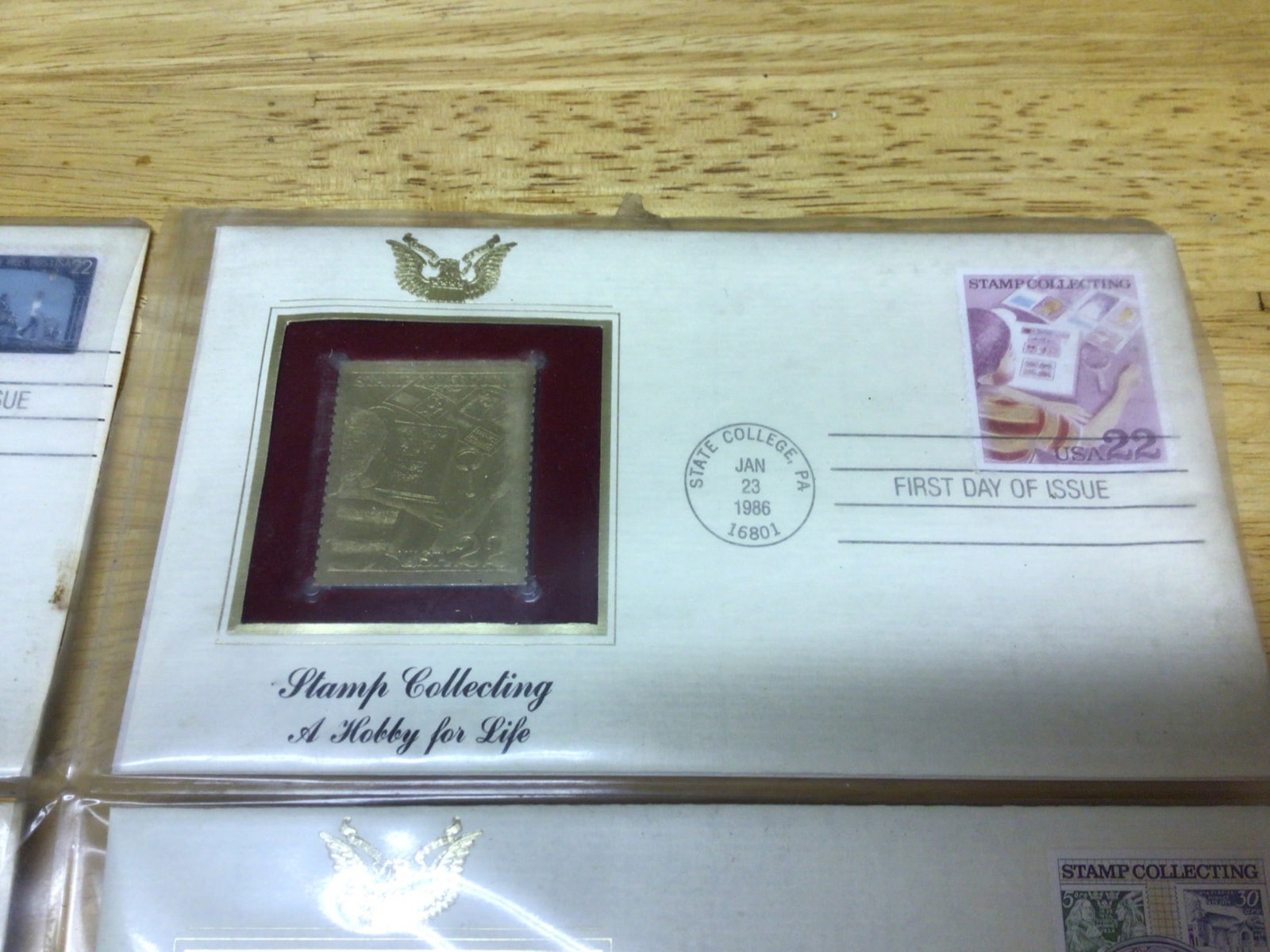 First Day Covers with Inset Gold Replicas (1985-1986) - 10