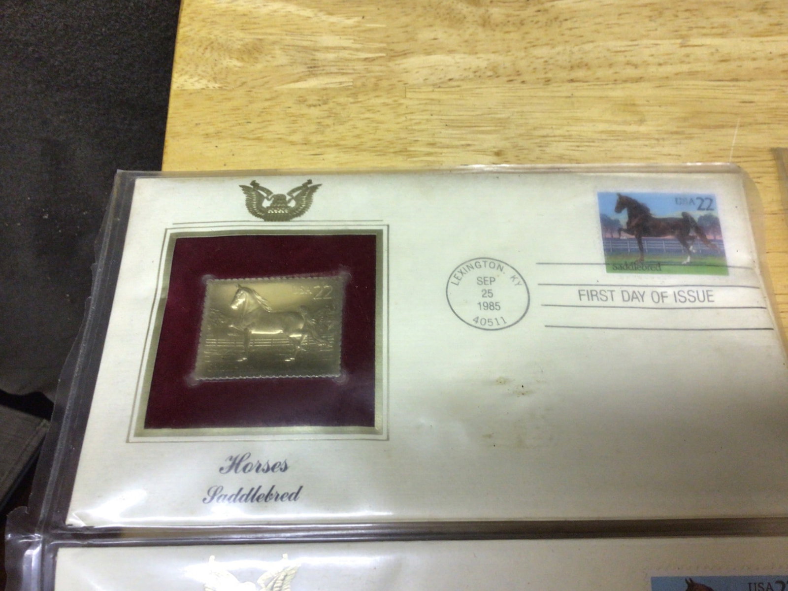 First Day Covers with Inset Gold Replicas (1985-1986) - 4