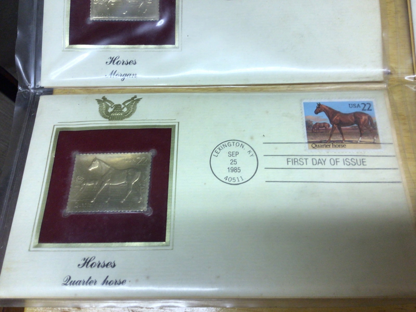First Day Covers with Inset Gold Replicas (1985-1986) - 6