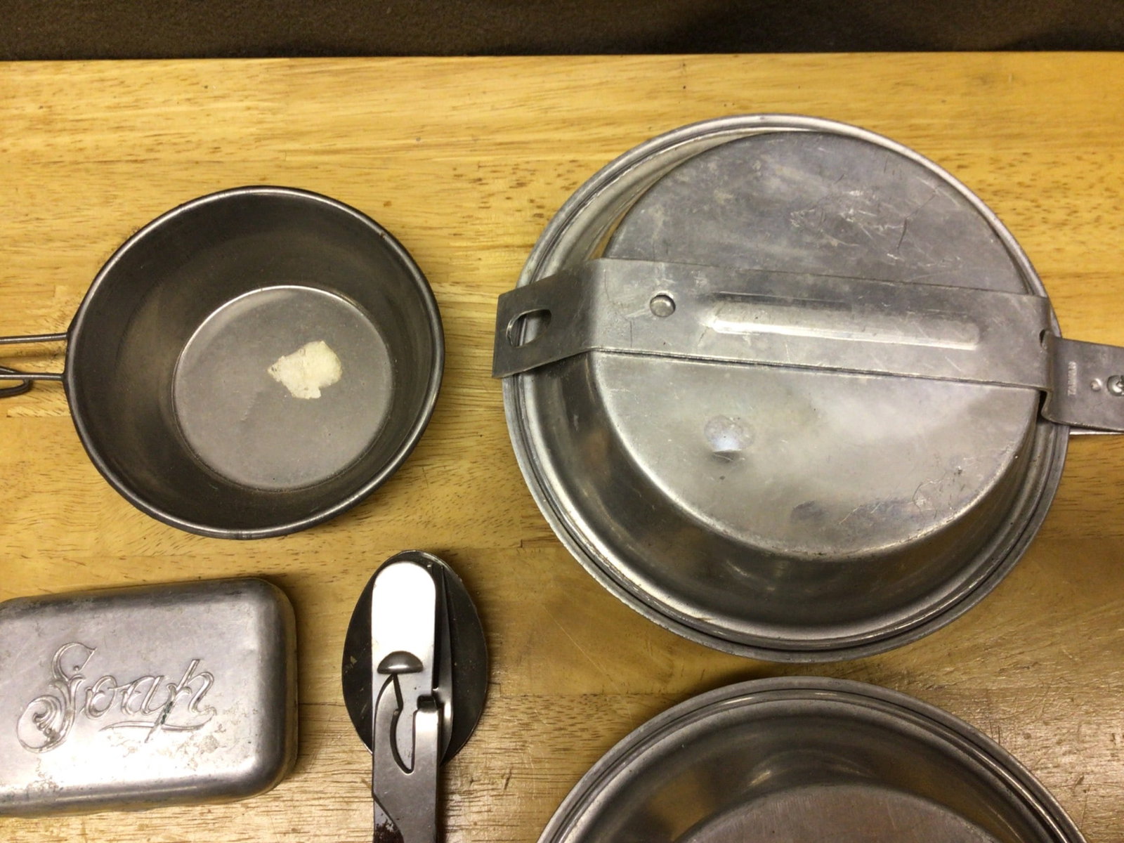 Aluminum Mess Kit with Utensils and Accessories, Never Used - 2