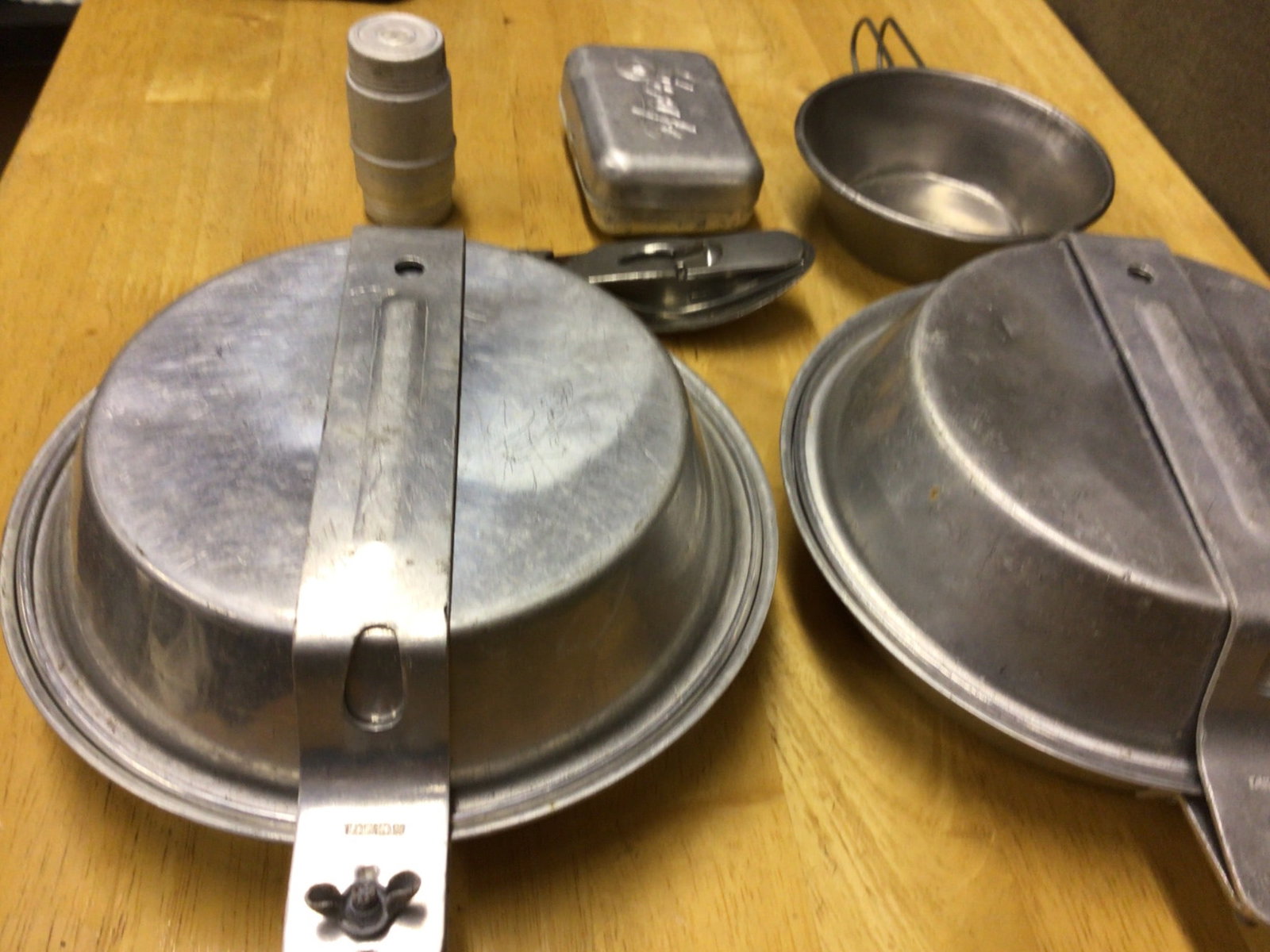 Aluminum Mess Kit with Utensils and Accessories, Never Used - 5