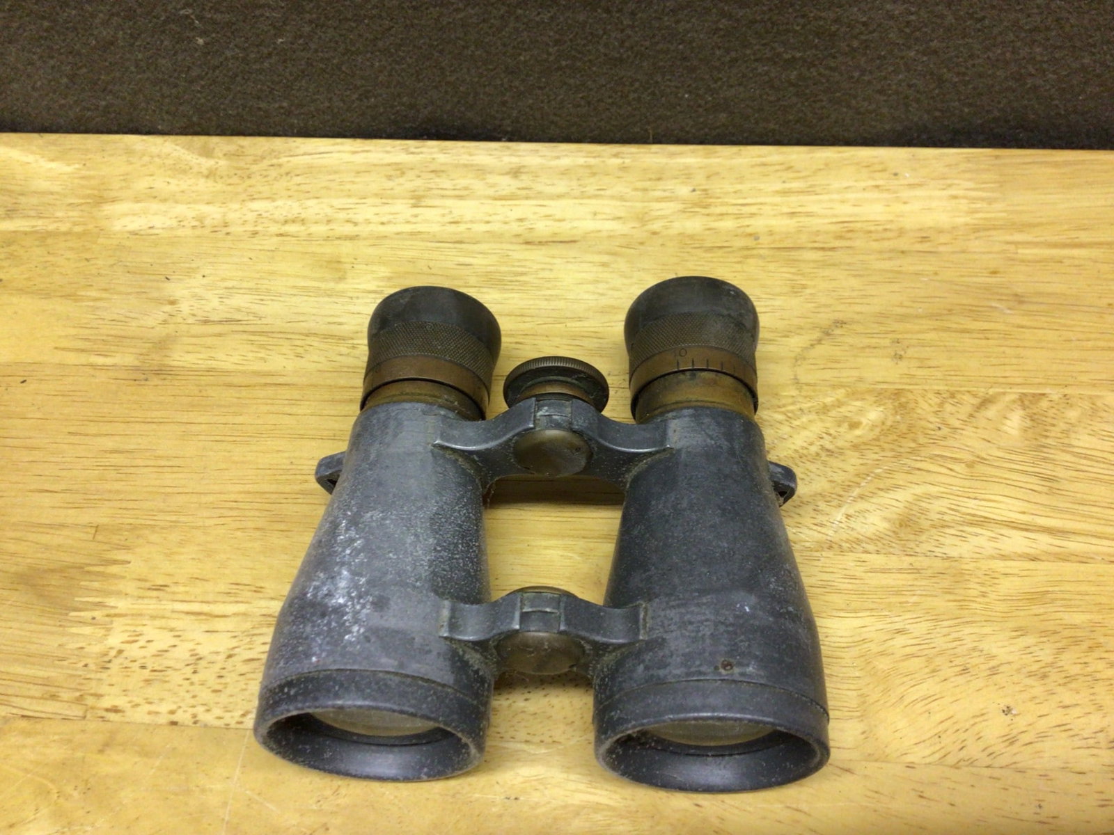 German Metal Binoculars with Central Focus Knob - 2