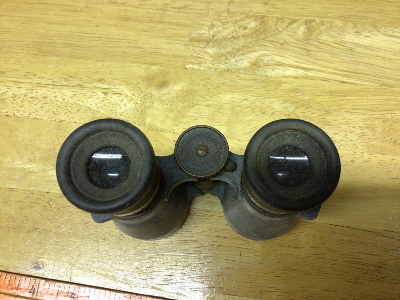 German Metal Binoculars with Central Focus Knob - 4