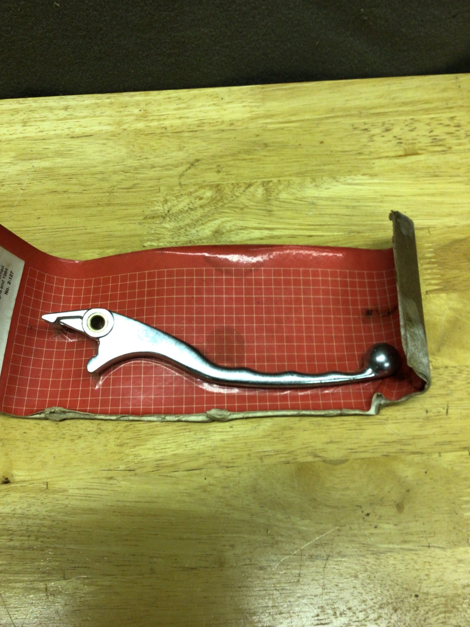 NOS Finger Grip Control Lever, Model No. 3337, in Original Packaging - 2